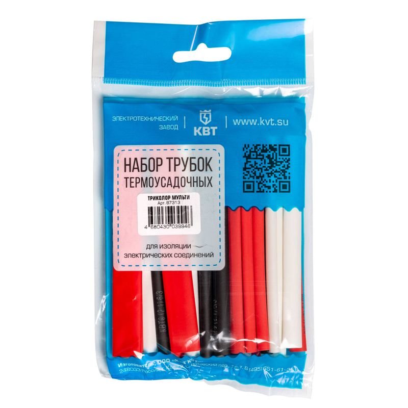 набор трубок термоусадочных "триколор мульти" квт 87313 от BTSprom.by