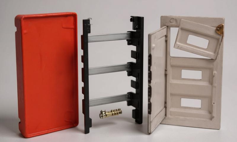 корпус щита распределительного для модульного оборудования 24m(12х2) встраив. прозр. затемненная дверца черн. cetinkaya pano cp10924b от BTSprom.by