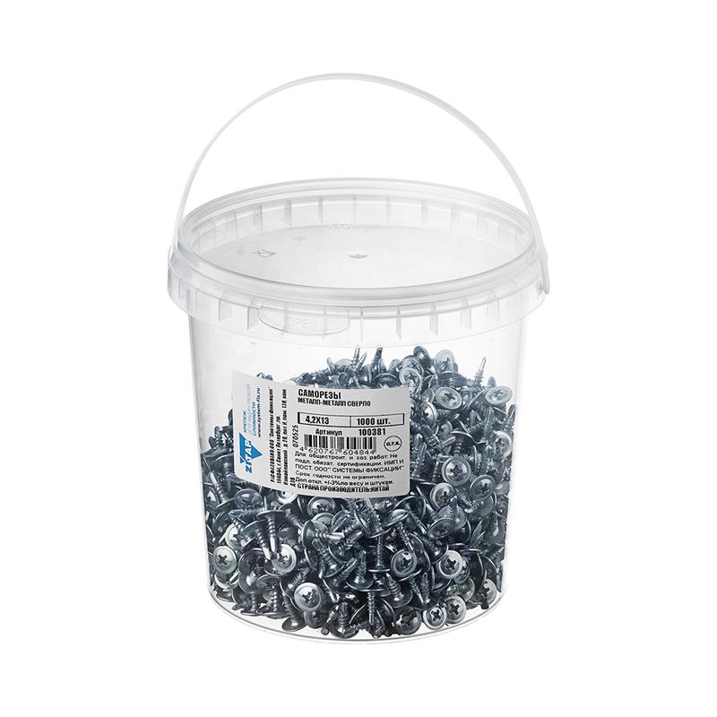 саморез шсмм сверло 4.2х13 (уп.1000шт) tech-krep/zitar 100381 от BTSprom.by