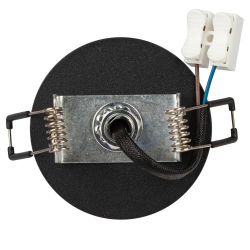  Светильник KL106 MR16 GU5.3 встраив. алюм. BK черн. матов. ЭРА Б0061623 фото в каталоге от BTSprom.by