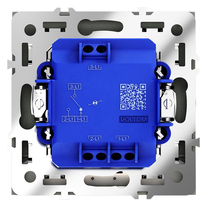  Переключатель проходной 1-кл. СП S70 10А с подсветкой механизм графит Voltum VLS010407 фото в каталоге от BTSprom.by