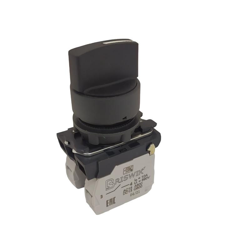 переключатель кпе-2120-р ухл3 ip40 2з+0р 10а рукоятка на 3 полож. с фиксацией d посадочн. отверст. 22мм черн. реле и автоматика a8012-79683467 от BTSprom.by
