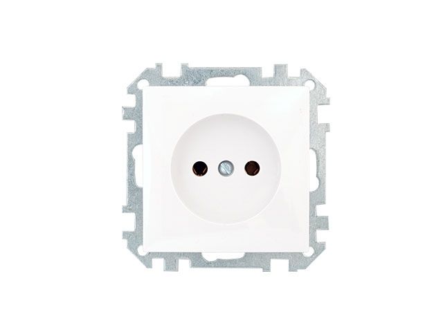розетка 1-ая (скрытая, б/з) белая, стиль, bylectrica рс16-524 от BTSprom.by