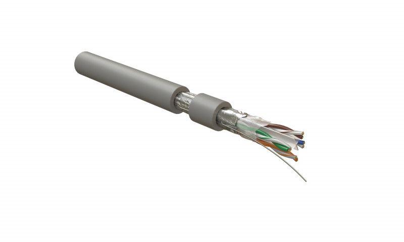 кабель витая пара экранир. f/utp кат.6 4 пары 23 awg ож solid экран-фольга нг(а)-lsltx внутр. futp4r-c6-s23-in-lsltx-gy-305 сер. (уп.305м) hyperline 498433 от BTSprom.by