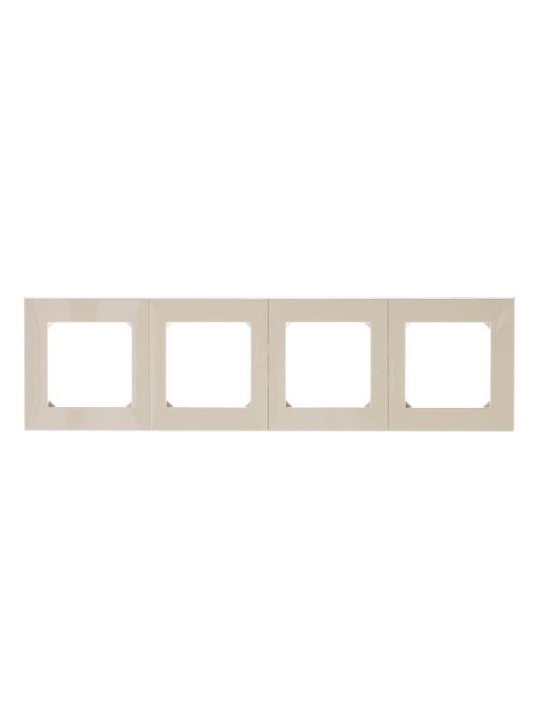  Рамка Levit 4п сл. кость/бел. ABB 2CHH015040A6017 фото в каталоге от BTSprom.by
