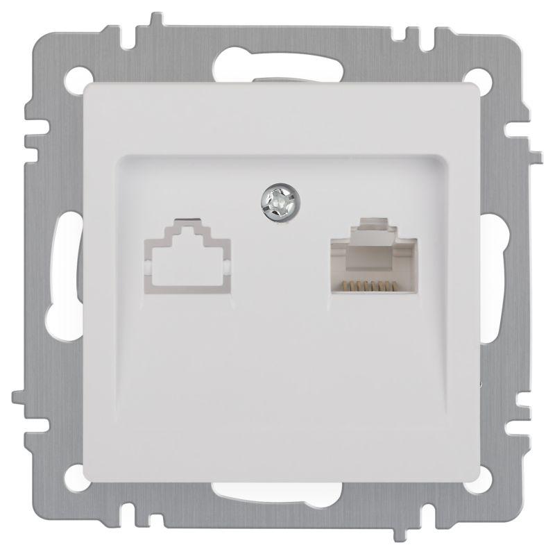 розетка intro accent 6-303-01 информационная rj45 ip20 су бел. intro б0063624 от BTSprom.by