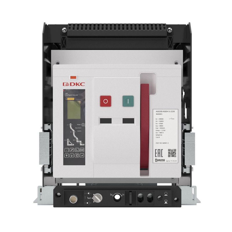  Выключатель автоматический воздушный AGS10S 3Р 1000А 80кА расцепитель 3H выкатн. горизонт. подключение YON AGS10S-N3DH-6-000K фото в каталоге от BTSprom.by