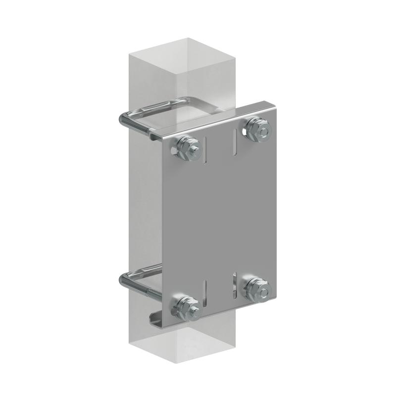 Комплект крепления неперфорир. монтажн. пластины к опорам ограждения 60х60мм КМ LO67767 от BTSprom.by