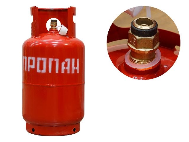 баллон газовый бытовой 27л с кб-2 (1-27-2,4-в) (с клапаном) (новогаз) нз 206.00.00-03 от BTSprom.by