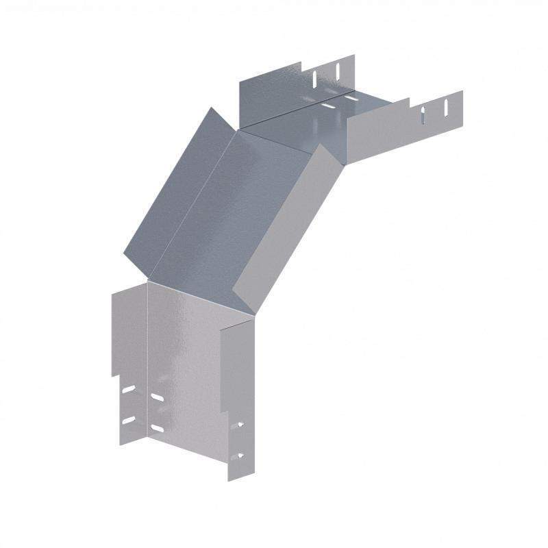 лоток монтажный угловой 90град. вниз 200х150 сталь 1мм лу90н.200.150.454.1.1 соэми н0121330724 от BTSprom.by