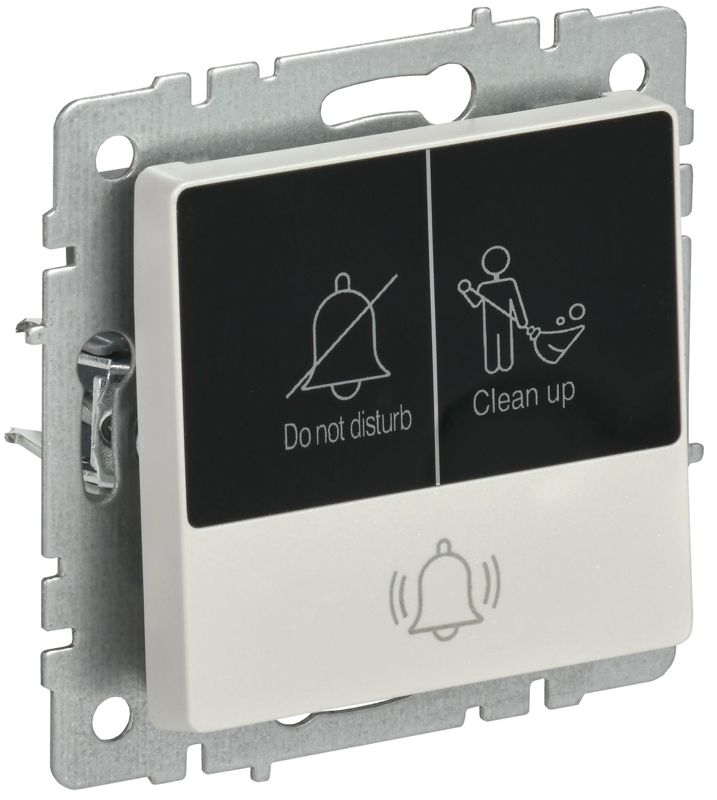 кнопка звонка brite 10а вс10-1-9-брж для отелей с индик. механизм жемчуж. iek br-v14-2-10-k36 от BTSprom.by