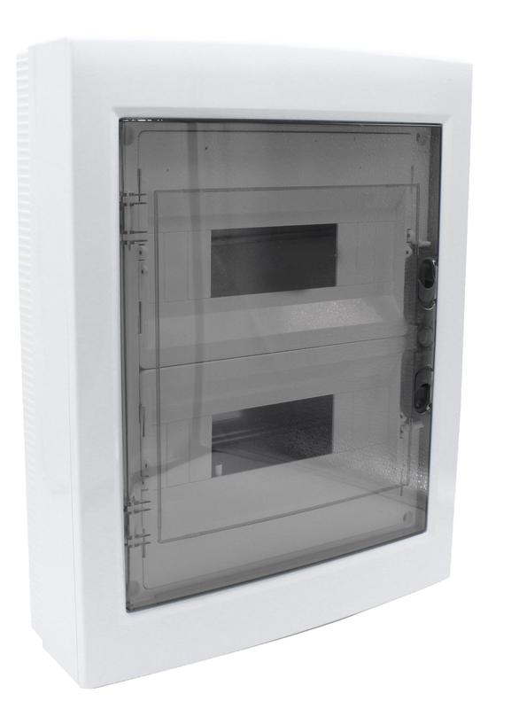 корпус щита распределительного для модульного оборудования 24m(12х2) навесной прозр. затемненная дверца cetinkaya pano cp30924-1 от BTSprom.by