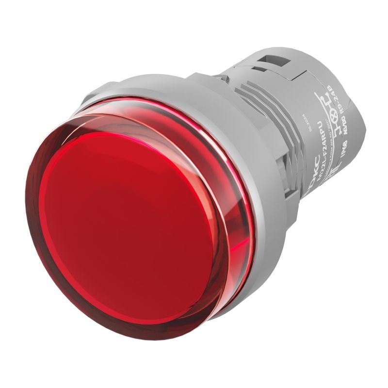 лампа сигнальная со встроенным диодом 9-24в зажим push-in красн. dkc m22l-f24rpu от BTSprom.by