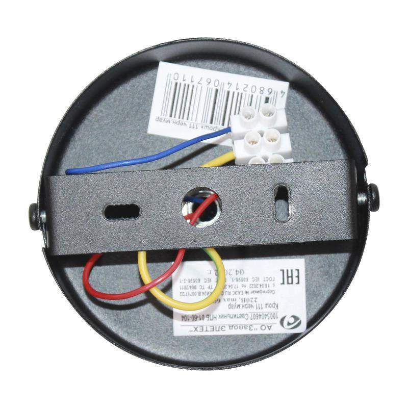  Светильник "Крош" 111 (плафон 8461) НПБ 01-60-104 Е27 ИУ черн. муар Элетех 1005404607 фото в каталоге от BTSprom.by