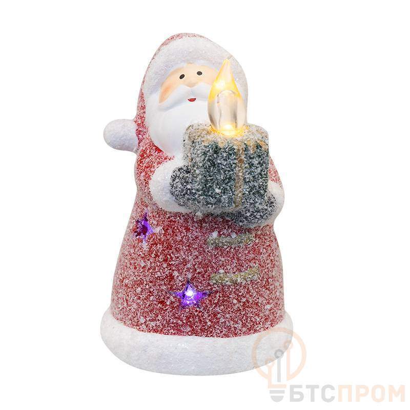  Керамическая фигурка Дед Мороз со свечкой 7х7х12 см фото в каталоге от BTSprom.by
