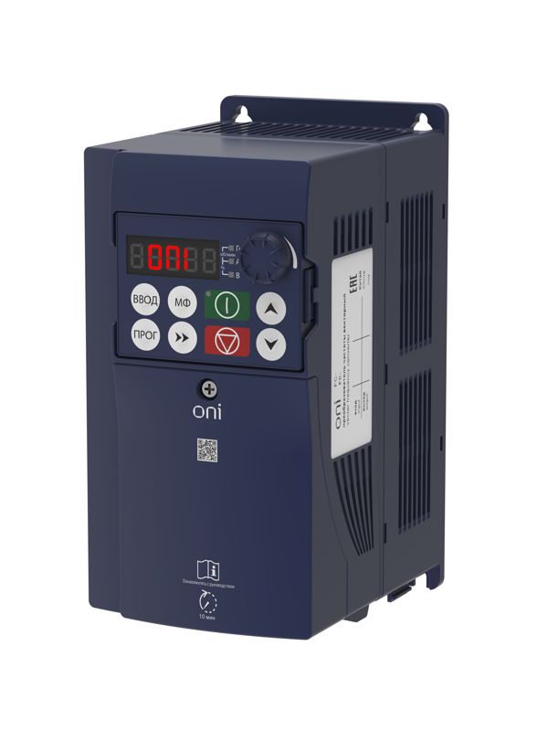 преобразователь частоты fc-230 1ф 220в 2.2квт 10а встроен. тормозной модуль oni fc-230-21-022t от BTSprom.by
