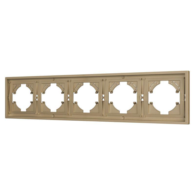 рамка 5-м frm-tendo-sfpl-5-gd пластик. зол. arlight 054658 от BTSprom.by