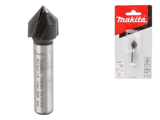 фреза д/v-обр.паз 12,7х8мм makita (12,7х8мм) d-68183 от BTSprom.by