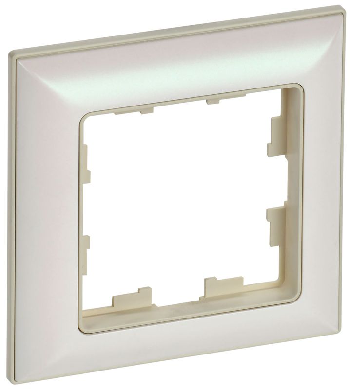 рамка 1-м brite ру-1-бр беж./жемчуж. iek br-m12-12-1-k10 от BTSprom.by