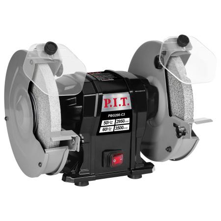 станок точильный электрич. 500вт 2950об/мин 200х12.7х20/200х16х20мм пылезащита p.i.t. pbg200-c3 от BTSprom.by