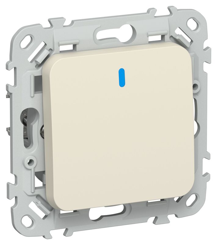 выключатель 1-кл. сп flite вс11-1-1-флсл 10а с индикацией механизм сливочный iek fi-v10-1-10-1-k86 от BTSprom.by