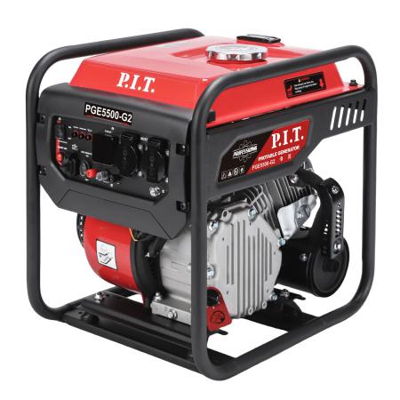 генератор бензиновый инверторный 5.5/5.0квт 236куб.см 4 такт 2х220в 12в 23а p.i.t. pge5500-g2 от BTSprom.by
