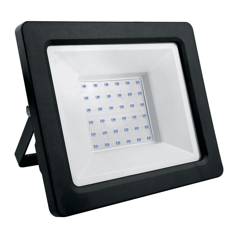 прожектор светодиодный 2835smd 30вт син. ac230в/50гц ip65 в черн. компактном корпусе ll-903 feron 41522 от BTSprom.by