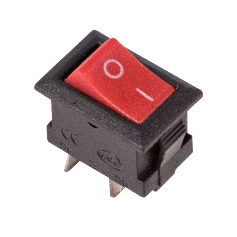 выключатель клавишный 250в 3а (2с) on-off micro rwb-101 красн. rexant 36-2011 от BTSprom.by