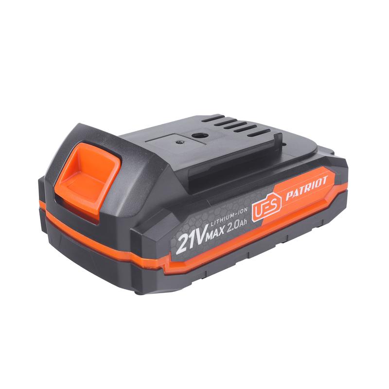 батарея аккумуляторная pb br 21v(max) li-ion ues 2.0ah тонкая зарядка (55мм) patriot 180301122 от BTSprom.by