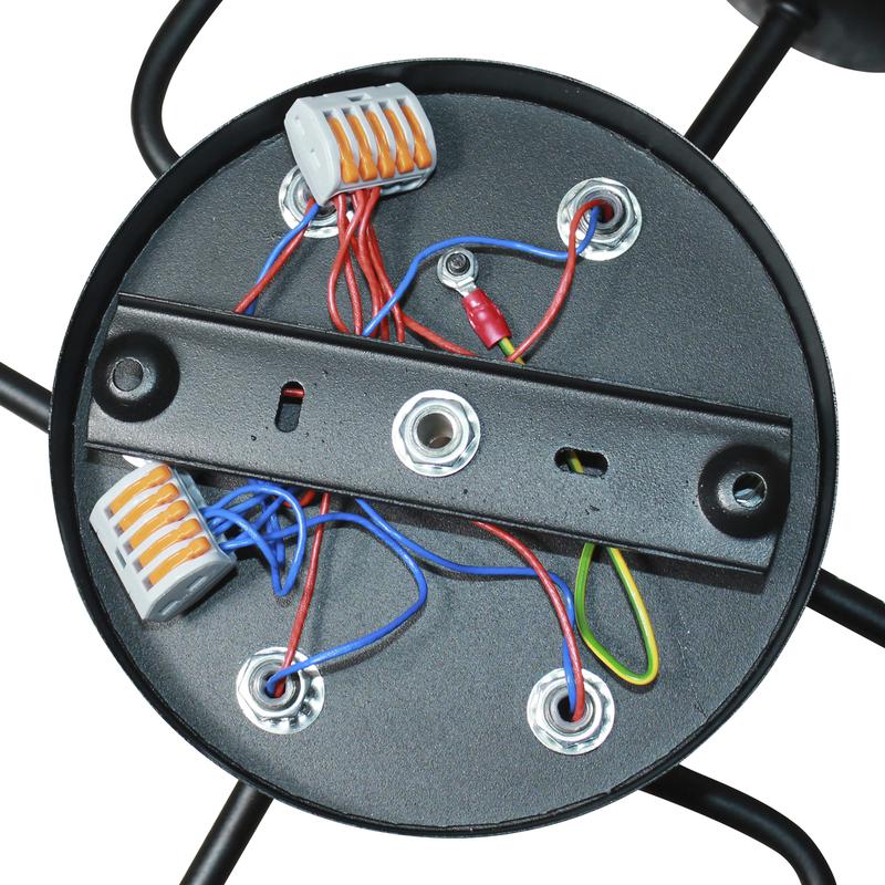  Светильник "Техно" 162 черн. (плафон 8396) НСБ 01-6х60-114 Е27 ИУ Элетех 1005404588 фото в каталоге от BTSprom.by