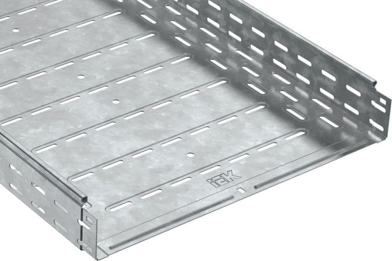 Лоток листовой перфорир. 400х80 L3000 сталь 1мм IEK CLP10-080-400-3 от BTSprom.by