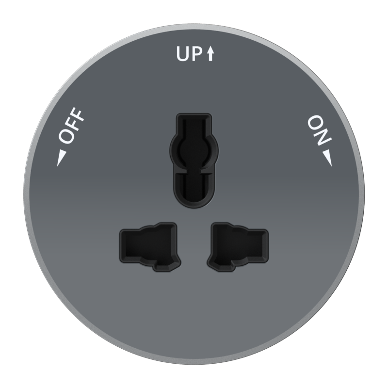 розетка multitrack 13а 250в универс. круглая графит se mtk13002g от BTSprom.by