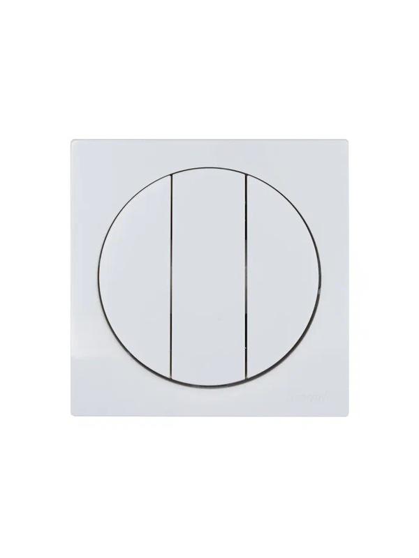  Выключатель 3-кл. СП OSEN механизм бел. LEZARD 743-0288-109 фото в каталоге от BTSprom.by