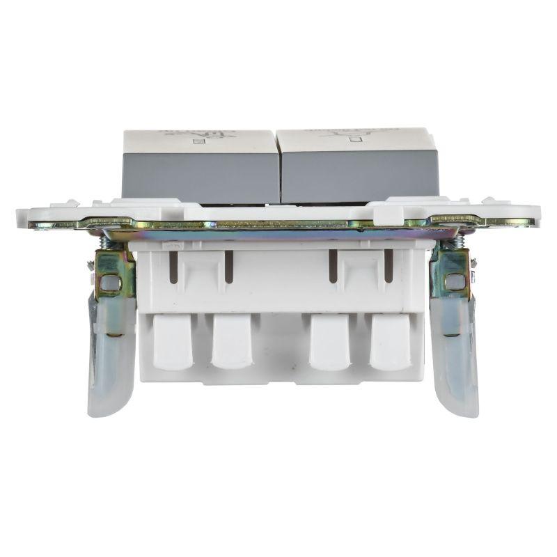  Выключатель 2-кл. SKANDY 10А SK-V16Gr для отелей с индикацией сер. IEK SK-V20-2-10-K03 фото в каталоге от BTSprom.by