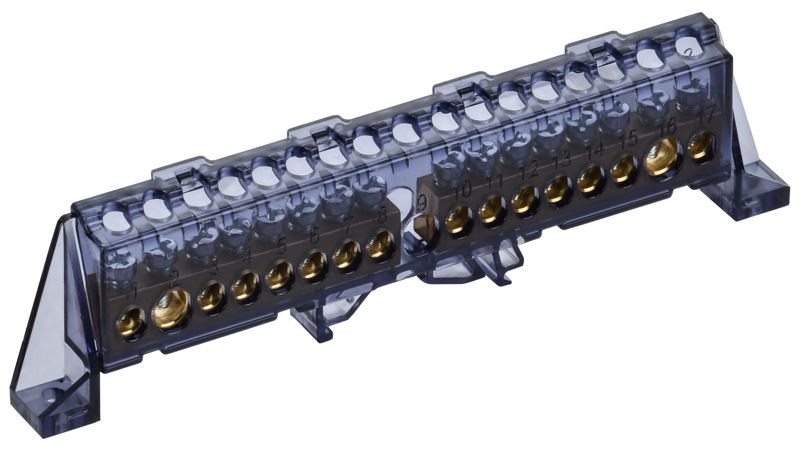 шина нулевая n в комб. изол. "стойка" 8х12-8+8-ч tekfor iek tf-nn20-88-dp-k02 от BTSprom.by
