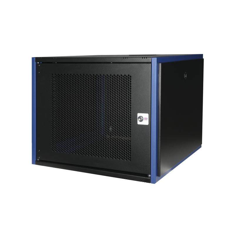 шкаф настенный 19дюйм 9u 600х600 дверь перфорир. черн. datarex dr-620121 от BTSprom.by