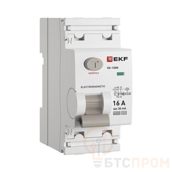 Выключатель дифференциального тока 2п 16А 30мА тип A 6кА ВД-100N электромех. PROxima EKF E1026MA1630 фото в каталоге от BTSprom.by  Выключатель дифференциального тока 2п 16А 30мА тип A 6кА ВД-100N электромех. PROxima EKF E1026MA1630 фото в каталоге от BTSprom.by