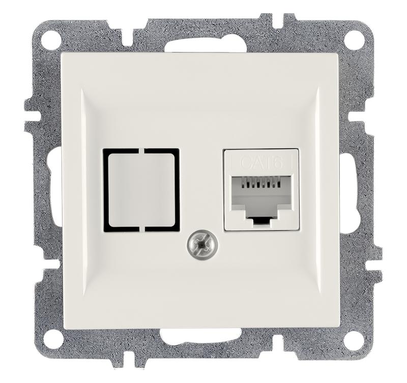 розетка компьютерная lavin/karen rj45 кат.6 механизм бел. arvia 50 01 1000 247 от BTSprom.by