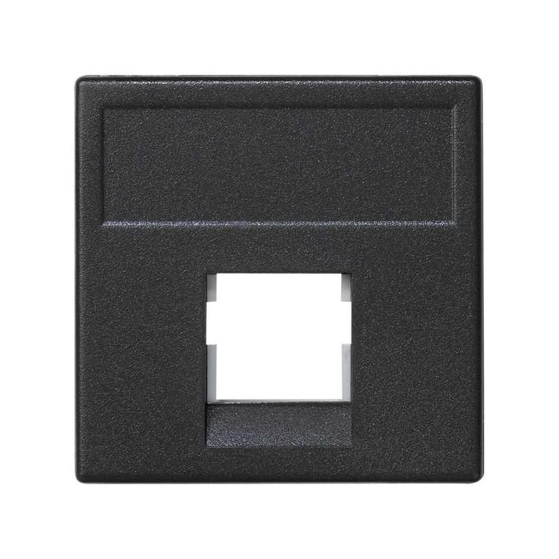 адаптер на 1 rj45 коннектор simonconnect amp (s110; sl110; slt) brand-rexrit 45х45мм графит k076-14 от BTSprom.by