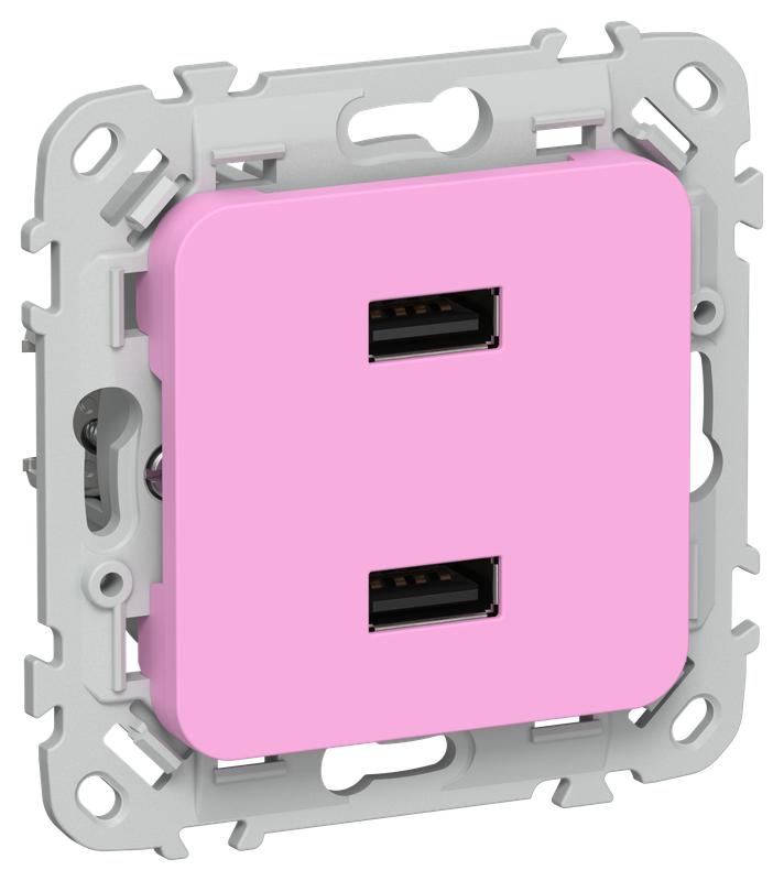 розетка usb сп flite рю-2-флпр aa 2.1а механизм пурпур. iek fi-u21-d31-k99 от BTSprom.by