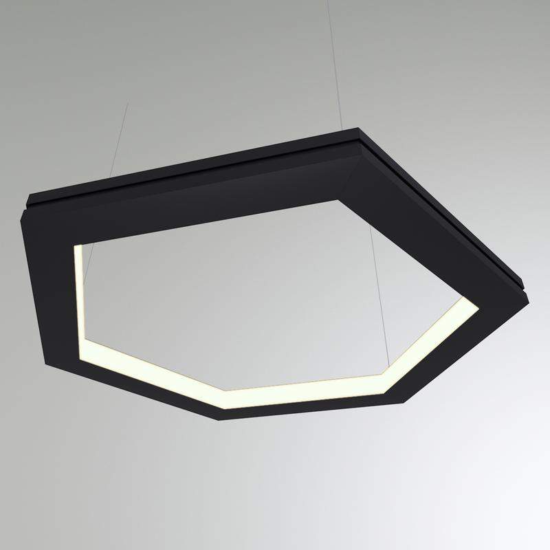 светильник светодиодный rve-pls5070-in-hexa-1038-p 72вт 4000к 1038х899мм подвесной анодир. свечение внутрь rvelektro rve00000692 от BTSprom.by