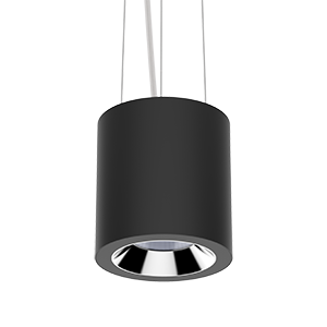 светильник светодиодный dl-02 tube 150х160 32вт 3000к 35град. подвесной ral9005 черн. муар диммер dali varton v1-r0-90113-30d01-2003230 от BTSprom.by