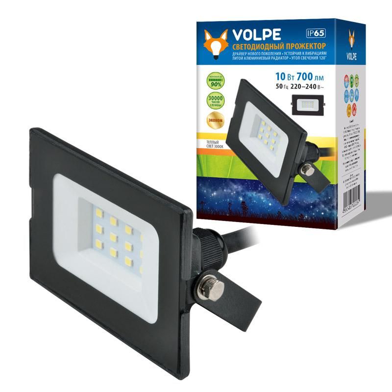 прожектор светодиодный ulf-q513 10w/green ip65 220-240в black зел. свет корпус черн. volpe ul-00005814 от BTSprom.by