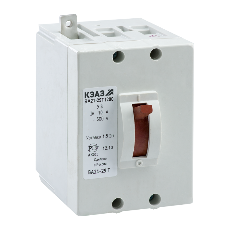 выключатель автоматический 1п 0.6а 6iн ва21-29т-140010 у3 600в dc кэаз 112778 от BTSprom.by