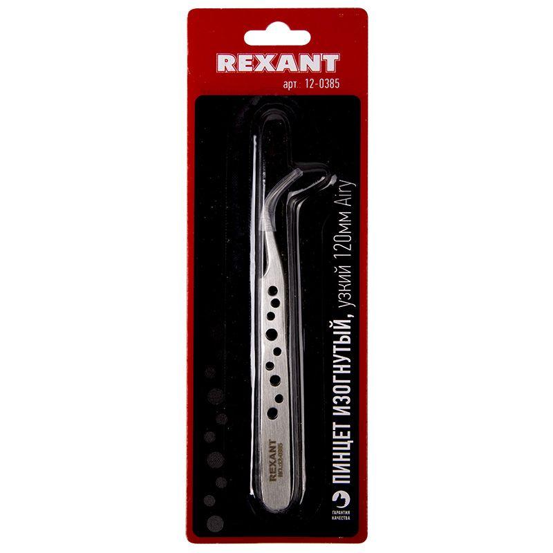  Пинцет изогнутый узкий 120мм Airy (блист.) Rexant 12-0385 фото в каталоге от BTSprom.by