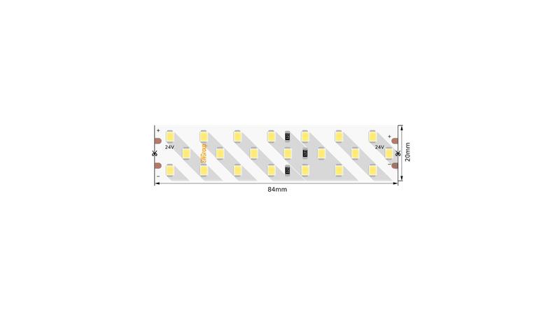 лента светодиодная про 2835 252 led/м 24 вт/м 24в ip20 нейтр. бел. (уп.5м) swg pro 00-00005077 от BTSprom.by