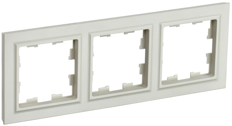 рамка 3-м brite ру-3-бркр беж. iek br-m32-k10 от BTSprom.by