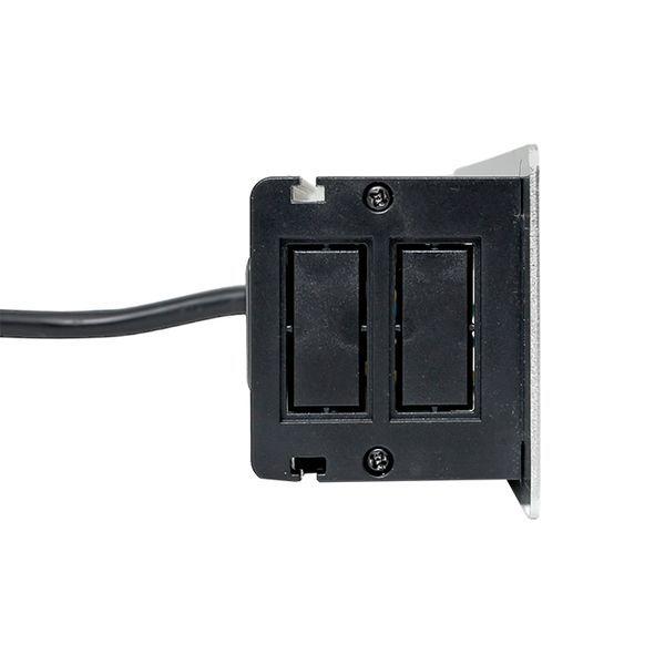  Блок розеточный встраиваемый настольный 8 модулей C-Line EKF cl-vnbin-8-s фото в каталоге от BTSprom.by