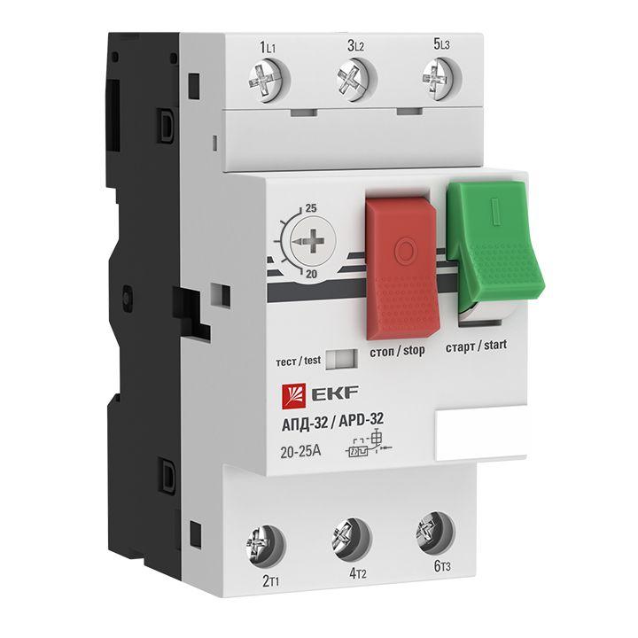 выключатель автоматический для защиты двигателя апд-32 20-25а ekf apd2-20-25 от BTSprom.by