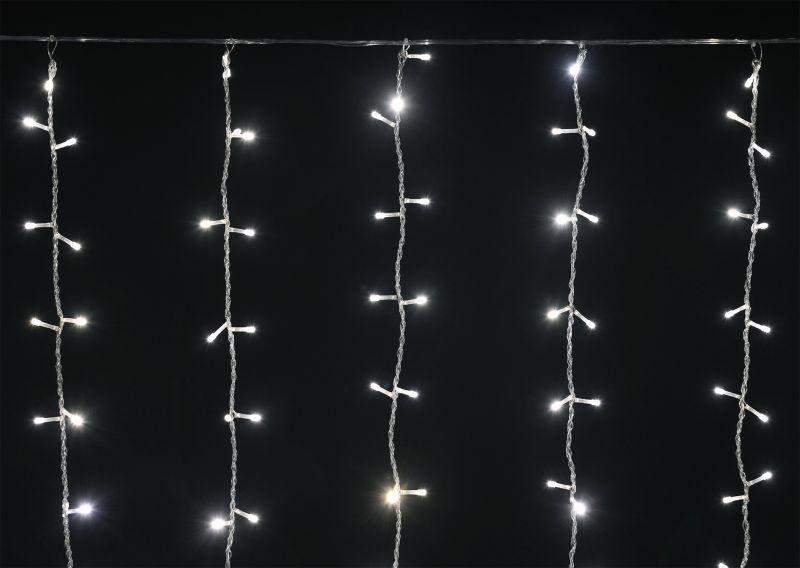гирлянда "занавес" 1.5х1.5м 160led тепл. бел. ip20 провод прозр. 230в транзит iek lgdb201-1-160-l1-t-s-20 от BTSprom.by